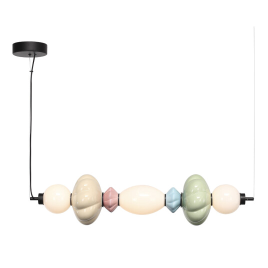 Фото SL6134.443.01 Светильник подвесной ST-Luce черный/зеленый, розовый, желтый, синий, опаловый LED 1*24 ФЛОРЕНТИНИ