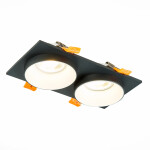 Фото 4 ST206.428.02 Св-к встр. Черный GU10 2*50W  IP20 L175xW92xH38 220V Без ламп Встраиваемые светильники