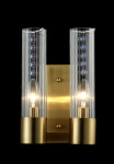 Фото 1 Бра Crystal Lux OTONO AP2 BRASS/TRANSPARENTE
