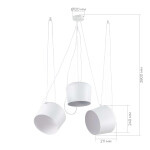 Фото 1 SLE120653-03 Светильник подвесной Белый/Белый E27 3*40W TRIESTE