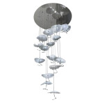 Фото 3 Люстра X-8827P/19 silver