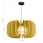 Фото 1 SL3004.413.01 Светильник подвесной ST-Luce Черный/Желтый E27 1*60W SENTITO