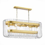 Фото 4 SL1228.203.08 Люстра подвесная ST-Luce Золотистый/Прозрачный E14 8*40W GROSSETO