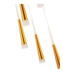 Фото 1 SLE200103-05 Светильник подвесной Золотистый/Золотистый, Белый LED 5*7W 3000K ORPELO