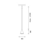 Фото 2 ST689.446.05 Магнитный трековый светильник Черный LED 1*5W 4000K Lm Ra>90 40° IP20 D80xH98 24V SUPER5