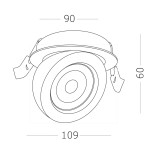 Фото 1 ST654.438.10 Св-к встр. Черный LED 1*10W 3000K 850Lm Ra>90 38° IP20 D109xH60 180-240V Встраиваемые светильники
