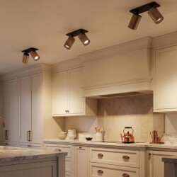 Фото CL512D23R AXEL Бронза Рифл. Св-к Спот Встр. 2-ламп.