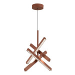 Фото SL1018.613.04 Светильник подвесной ST-Luce терракотовый/прозрачный LED 1*43W 4000K ЭВКЛИДИК