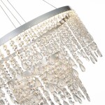 Фото 1 SL6201.103.55 Люстра подвесная ST-Luce Серебристый/Прозрачный LED 1*55W 3000K/4000K/6000K VEGA