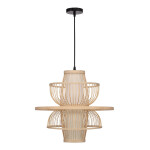Фото 3 SL6241.513.01 Светильник подвесной ST-Luce Древесный/Белый E27 1*40W АЛЬМА
