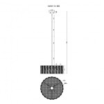 Фото 2 Подвесная люстра iLAMP Panorama D4688-50 MBK