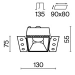 Фото 4 Встраиваемый светильник Technical DL051-01-GU10-SQ-WMG