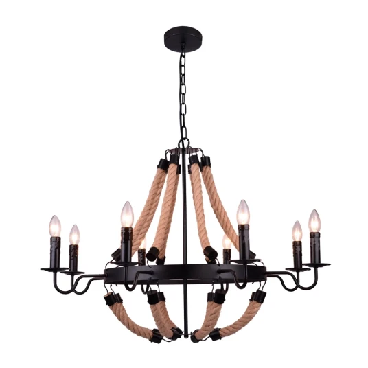 Фото Подвесная люстра Arte Lamp MARSIGLIA A8956LM-8BK