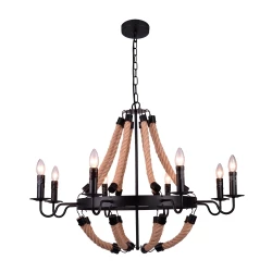 Фото Подвесная люстра Arte Lamp MARSIGLIA A8956LM-8BK