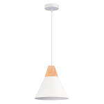 Фото 3 SLE125103-01 Светильник подвесной Белый/Белый, Светлое дерево E27 1*60W MODICA