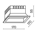Фото 5 Встраиваемый светильник Technical DL056-24W3K-W