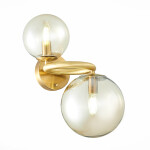 Фото 2 SL1162.301.02 Светильник настенный ST-Luce Латунь/Коньячный E14 2*40W GORIZIA