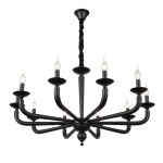 Фото 3 SL1114.403.10 Люстра подвесная ST-Luce Черный E14 10*40W ФОРТЕЗА