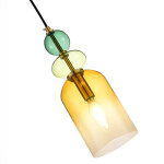 Фото 1 SL2000.213.01 Подвес ST-Luce Золотистый/Янтарный E14 1*40W ДЖЕА