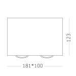 Фото 1 ST109.507.02 Светильник потолочный Белый GU10 2*50W  L181xW100xH123 220V Без ламп Накладные светильники