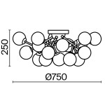 Фото 3 Потолочный светильник Maytoni MOD545CL-20B