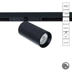 Фото Магнитный трековый светильник Arte Lamp OPTIMA 0.1-10V A7492PL-1BK
