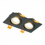 Фото 4 ST251.408.02 Св-к встр. Черный GU10 2*50W  IP20 L170xW92xH27 220V Без ламп Встраиваемые светильники