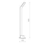 Фото 1 SL094.445.01 Светильник уличный наземный ST-Luce Черный/Черный LED 1*6W 4000K ANSA