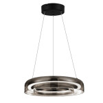 Фото SL6019.323.01 Светильник подвесной ST-Luce Черный/Дымчатый, Белый LED 1*18W 3000K ФОРЕЙ