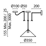 Фото 1 Подвесной светильник Maytoni MOD167PL-01B