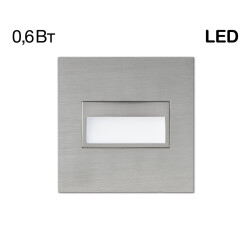 Фото CLD007K1 Скалли Квадр. ХромМат. 1W*4000K