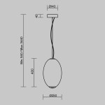 Фото 1 Подвесной светильник Maytoni MOD397PL-L19CH3K