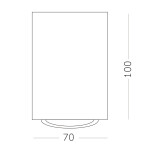 Фото 1 ST108.507.01 Светильник потолочный Белый GU10 1*50W  IP20 D70xH100 220V Без ламп Накладные светильники