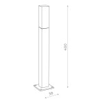 Фото 1 SL101.705.01 Светильник уличный наземный ST-Luce Серый/Белый LED 1*3W 4000K VIVO