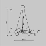 Фото 3 Подвесной светильник Maytoni MOD545PL-11B