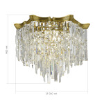 Фото 1 SL1659.302.10 Светильник потолочный ST-Luce Латунь/Прозрачный E14 10*60W OFELIA