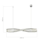 Фото 1 SL6205.113.01 Светильник подвесной ST-Luce Хром/Прозрачный LED 1*21W 3000K ELICA