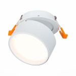 Фото 4 ST651.538.09 Встраиваемый поворотный светильник Белый LED 1*9W 3000K 720Lm Ra>90 120° IP20 D85xH68 1 Встраиваемые светильники