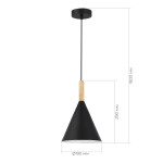Фото 1 SLE1255-403-01 Светильник подвесной Черный/Черный E27 1*40W ARKET