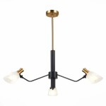 Фото 3 SLE205403-03 Светильник подвесной Черный, Латунь/Белый E14 3*60W LITA