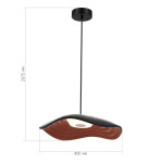 Фото 1 SL6208.401.12 Светильник подвесной ST-Luce Черный/Черный, Оранжевый LED 1*12W 3000K ОАЗИС