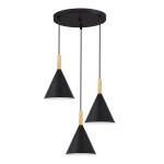 Фото 4 SLE1255-423-03 Светильник подвесной Черный/Черный E27 3*40W ARKET