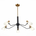 Фото 3 SLE205403-05 Светильник подвесной Черный, Латунь/Белый E14 5*60W LITA