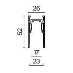Фото 6 Шинопровод накладной/подвесной Technical TRX034-412W