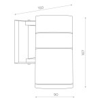 Фото 1 SL561.701.01 Светильник уличный настенный ST-Luce Серый/Серый LED 1*5W 4000K TUBO