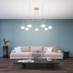 Фото 4 CL226A073 ATMAN Смарт Бронза Люстра Подвесная