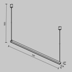Фото 1 Трековый подвесной светильник Technical TR170-1-52W3K-B