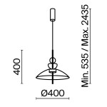 Фото 2 Подвесной светильник Maytoni MOD185PL-L11B3K3