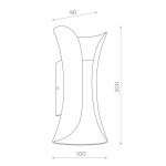 Фото 1 SL1584.511.02 Светильник уличный настенный ST-Luce Белый/Белый LED 2*5W 4000K COSETTO