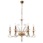 Фото 3 Люстра Crystal Lux CATARINA SP6 V2 GOLD/TRANSPARENT-COGNAC